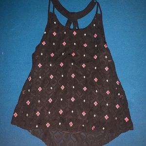 Embroidered Tank Top